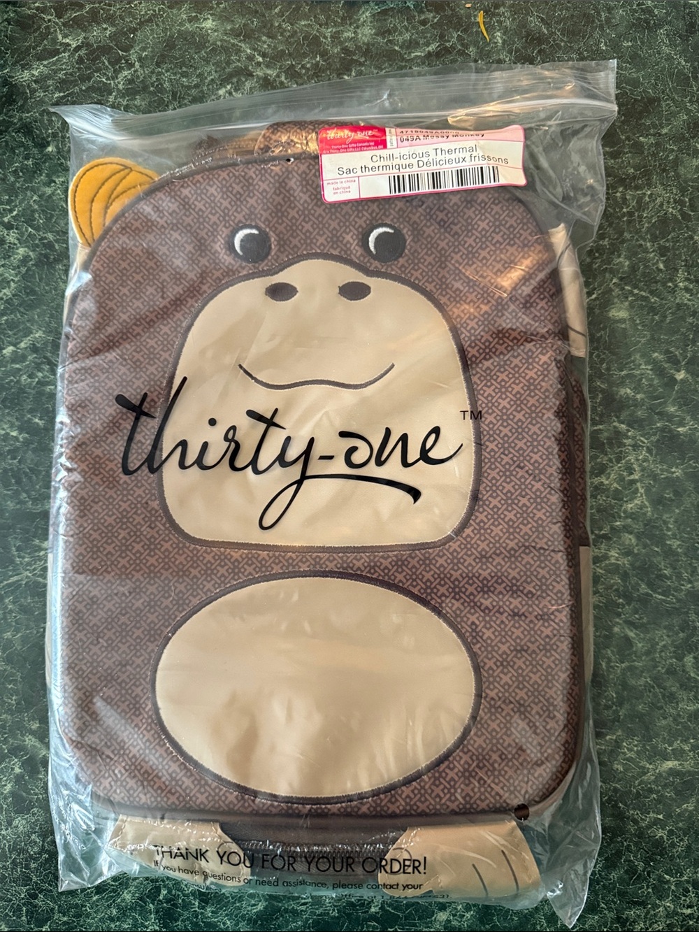 thirty-one Brown and Cream Monkey Thermal Pack